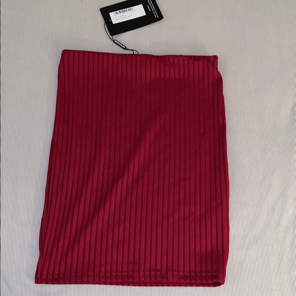 Pretty Little Thing Red Pencil Skirt